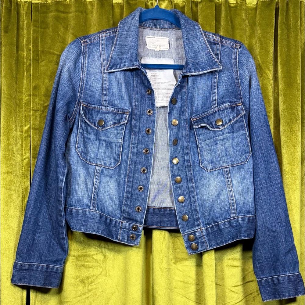 Current Elliott The Snap Collared Medium Wash Den… - image 5